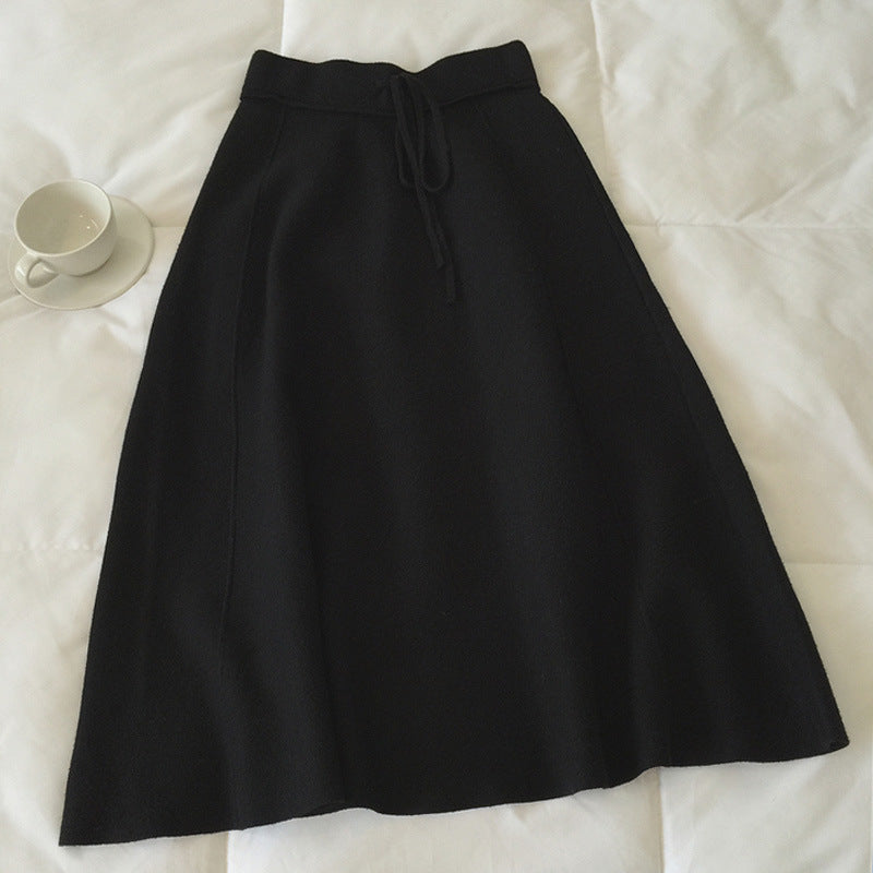 Damen Maxirock mit weichem Material und praktischem Kordelzug Drune