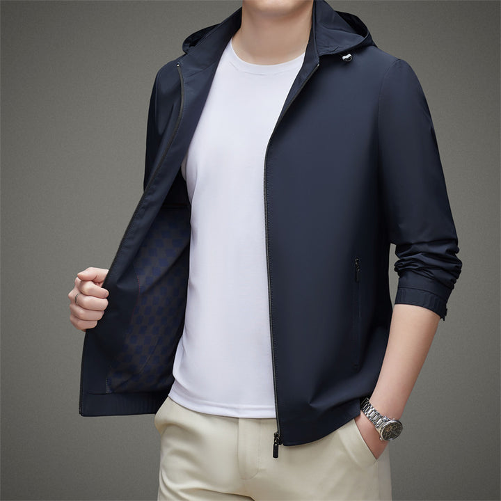 Herren leichte Übergangsjacke mit modernem Reißverschluss Drune