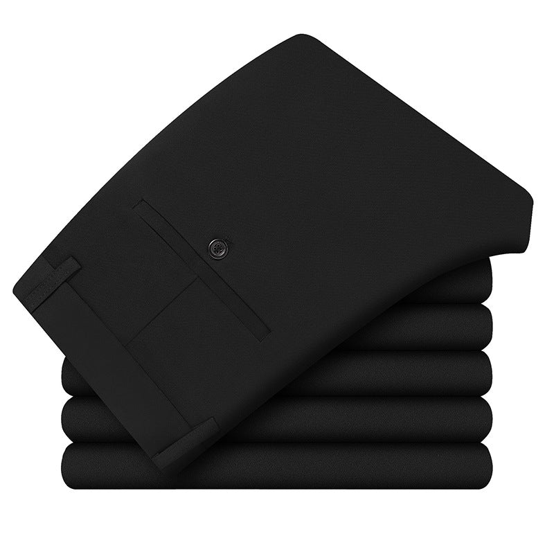 Herren Businesshose Slim‑Fit mit Bügelfalte und verdeckten Gesäßtaschen Drune