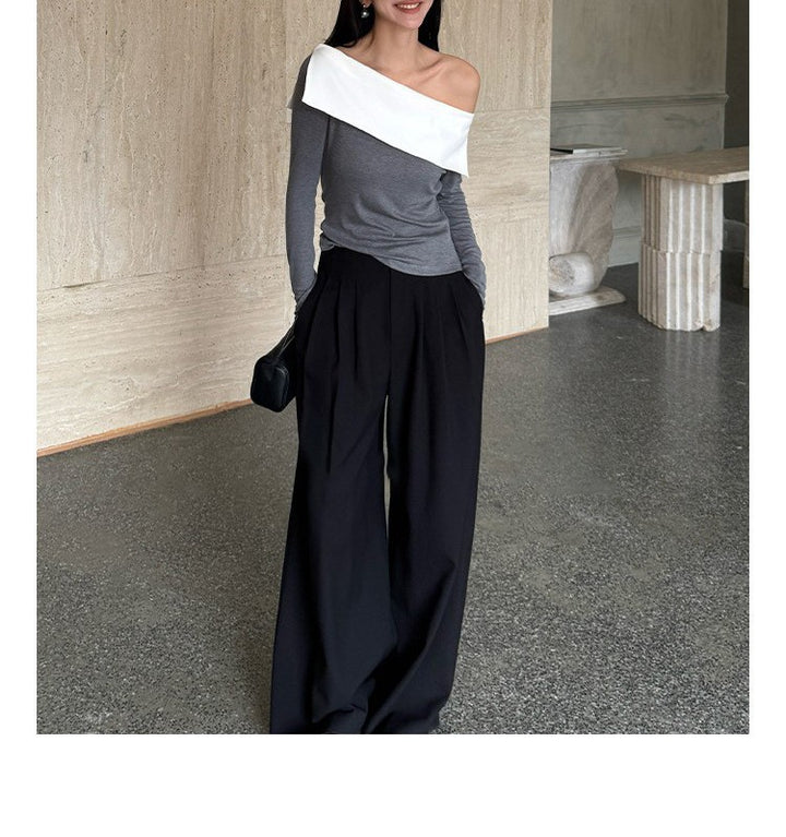 Damen Elegante und stilvolle Jumpsuit mit off-shoulder Design Drune