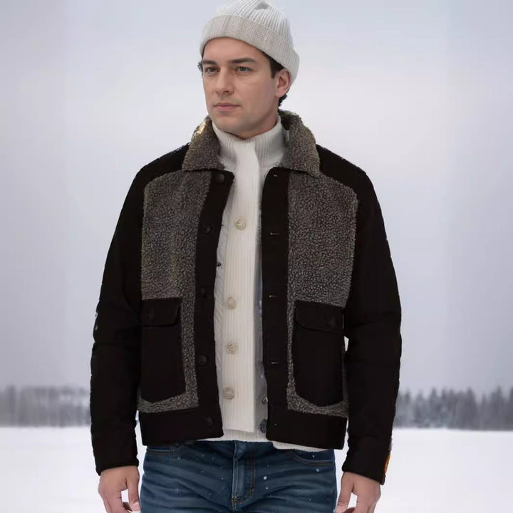 Herren lässige Fleece-Jacke Drune