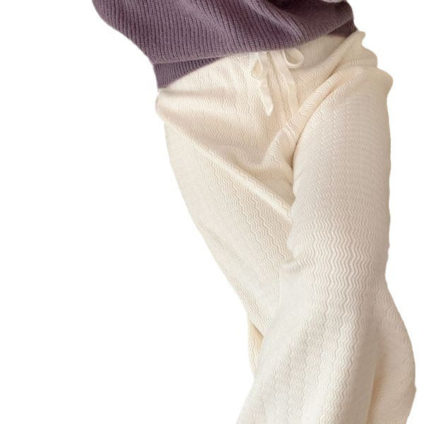 Damen Elegante weite Strickhose Drune