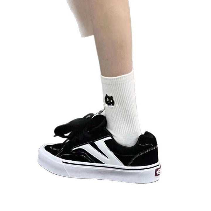 Damen modische Sneaker mit hoher Sohle Drune