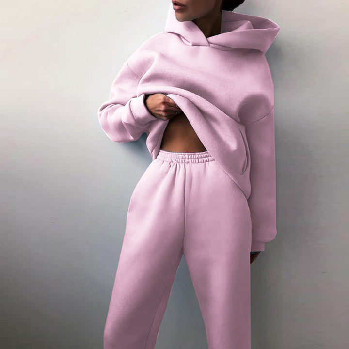 Damen Oversized Hoodie und Jogginghose Set Drune