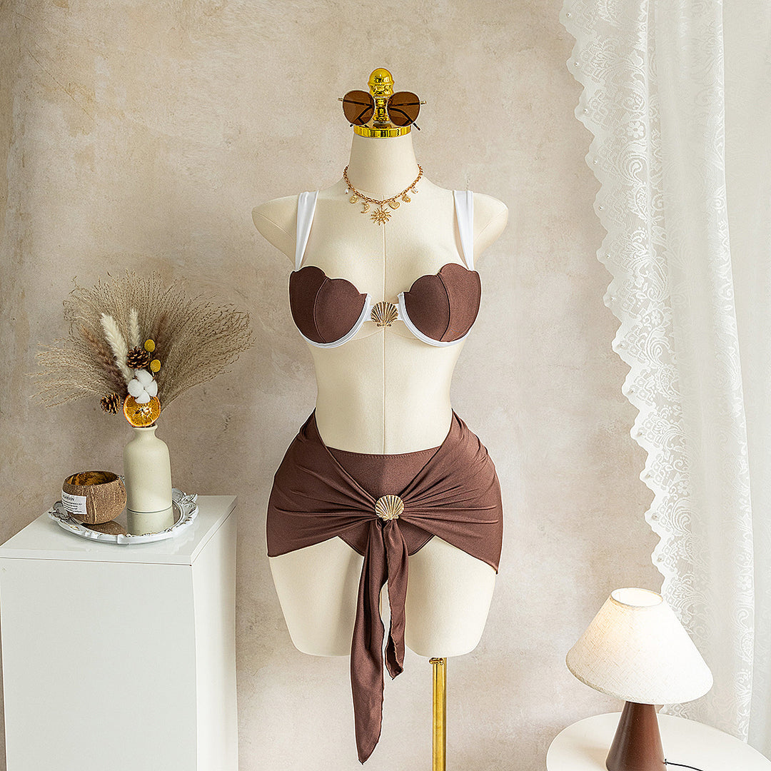 Damen Bikini mit innovativem Muschel-Design Drune