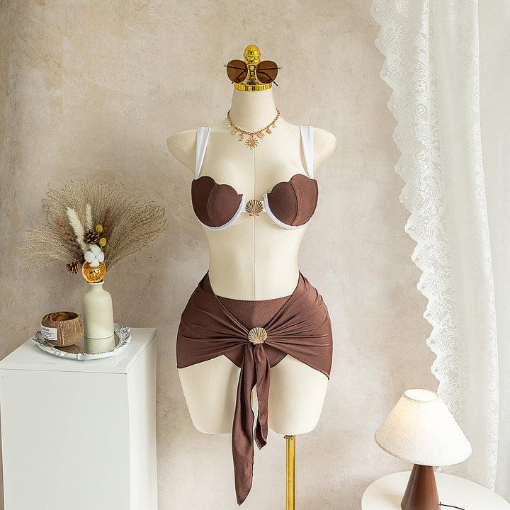 Damen Bikini mit innovativem Muschel-Design Drune