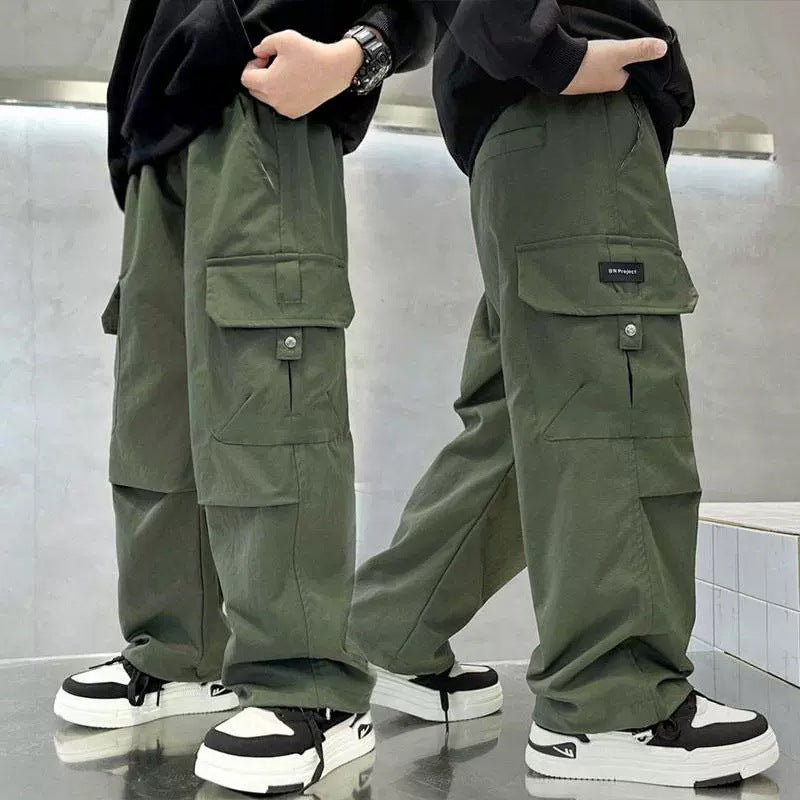 Unisex weite Cargo-Hose mit praktischen Taschen Drune