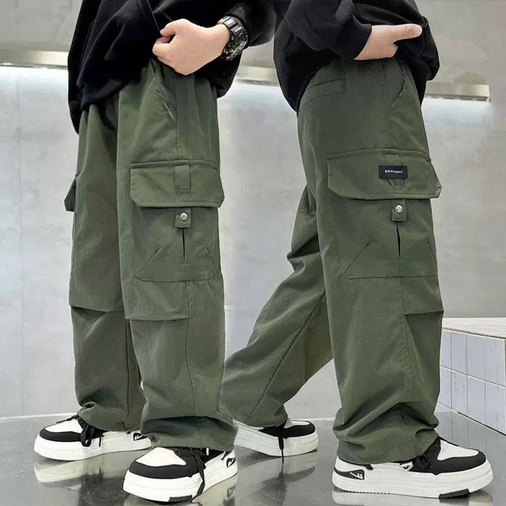 Unisex weite Cargo-Hose mit praktischen Taschen Drune