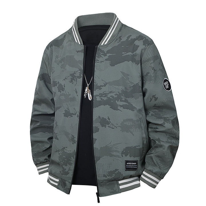 Herren Sportliche Bomberjacke mit kontrastierenden Details Drune