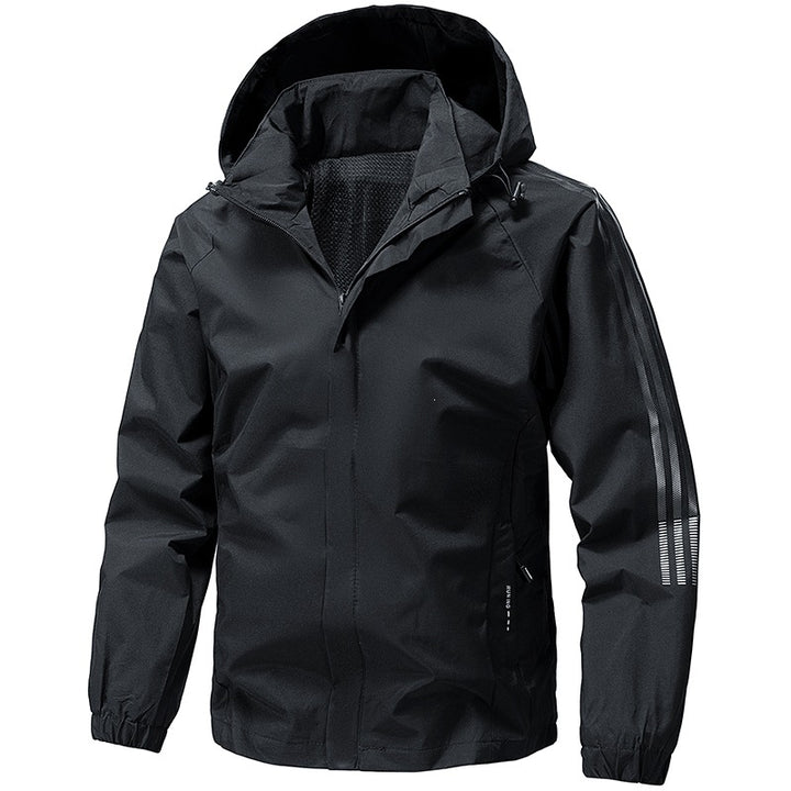 Herren Leichte Funktionsjacke mit verstellbarer Kapuze Drune