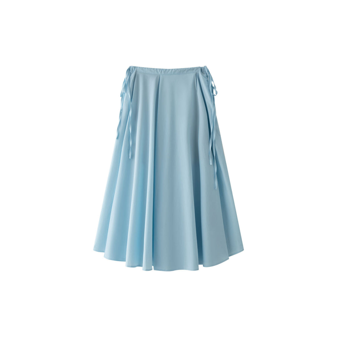 Damen Weicher High‑Waist Maxirock mit Tunnelzug, weitem Fall und fließender Volant‑Silhouette Drune