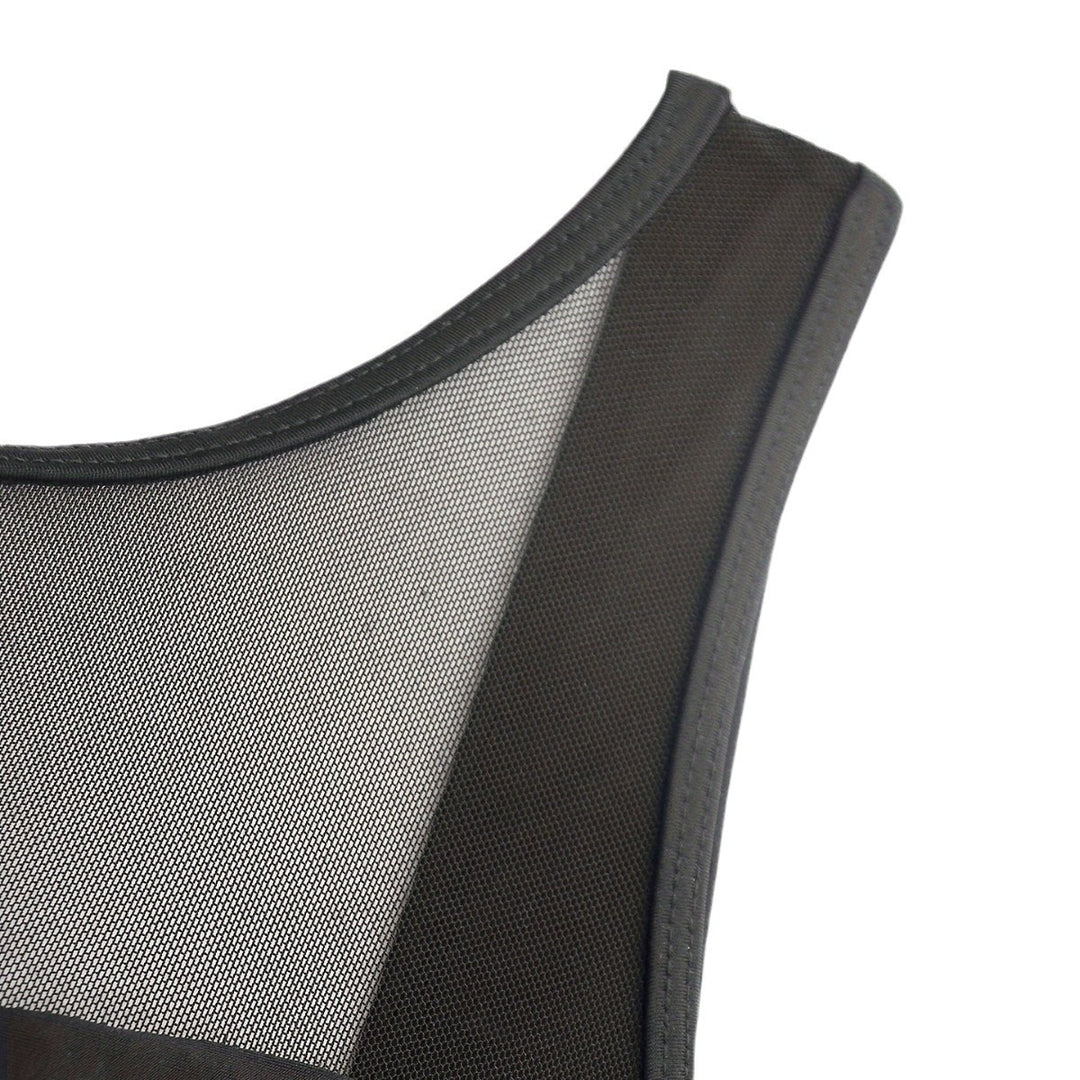 Damen Hochgeschlossener Badeanzug mit transparenten Mesh-Details Drune