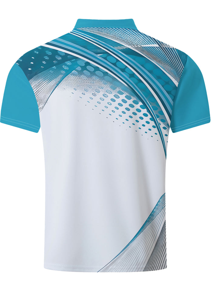 Herren Poloshirt mit modernem Grafik-Design und atmungsaktiven Eigenschaften Drune