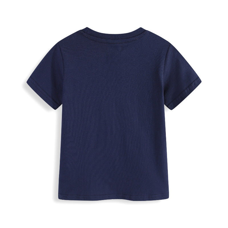 Jungen T-Shirt mit niedlichen Dinosaurier-Applikationen Drune