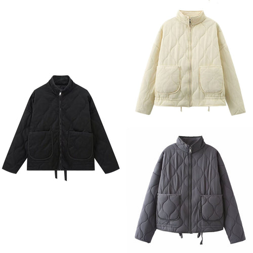 Femme Stepp Utility-Jacke mit Übergroßen Taschen Drune