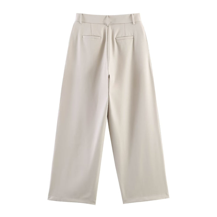 Damen Culotte‑Hose mit hoher Taille und weitem Bein Drune