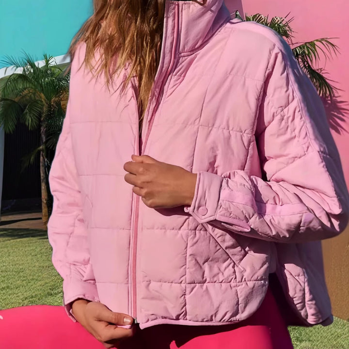 Damen Steppjacke mit hohem Kragen und praktischem Reißverschluss Drune