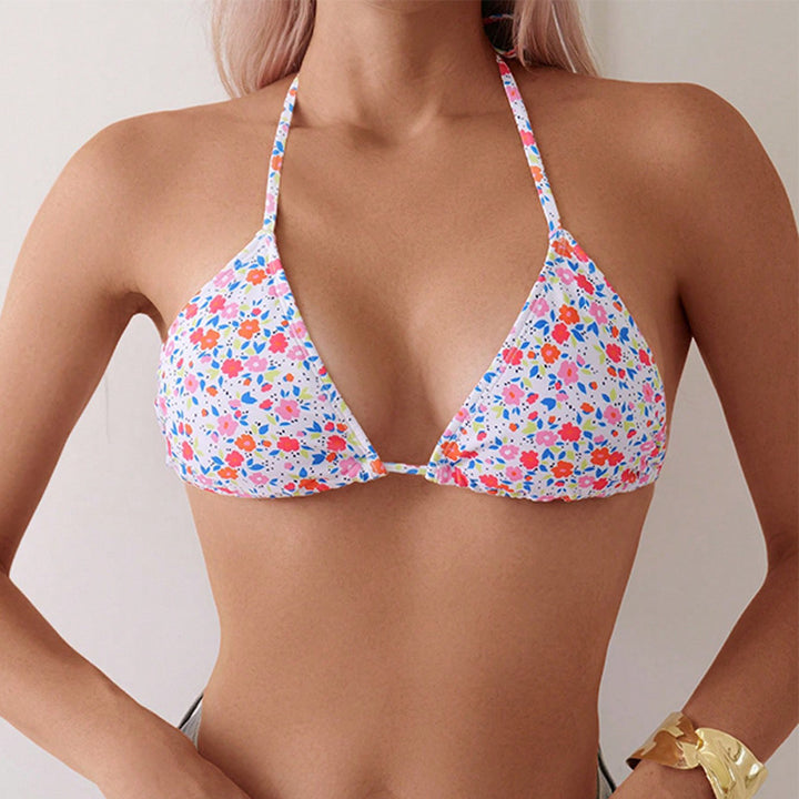 Damen Triangel-Bikini mit romantischem Blumenmuster Drune 1781605326