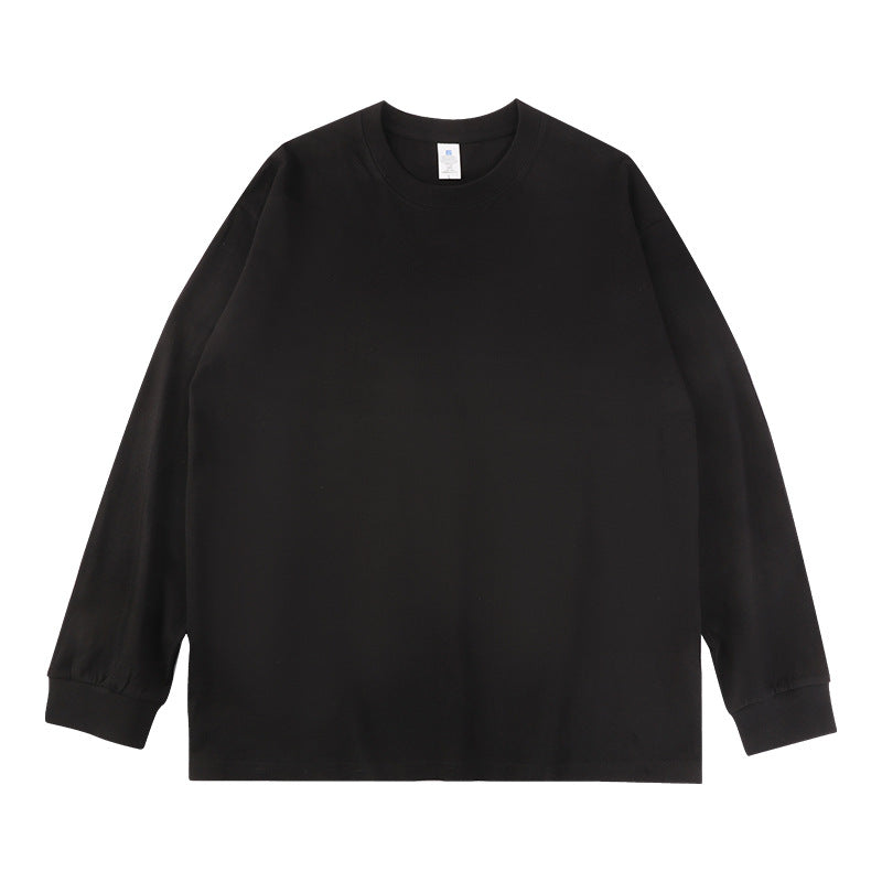 Unisex Oversize-Langarm-Sweatshirt mit Rundhalsausschnitt und gerippten Bündchen Drune