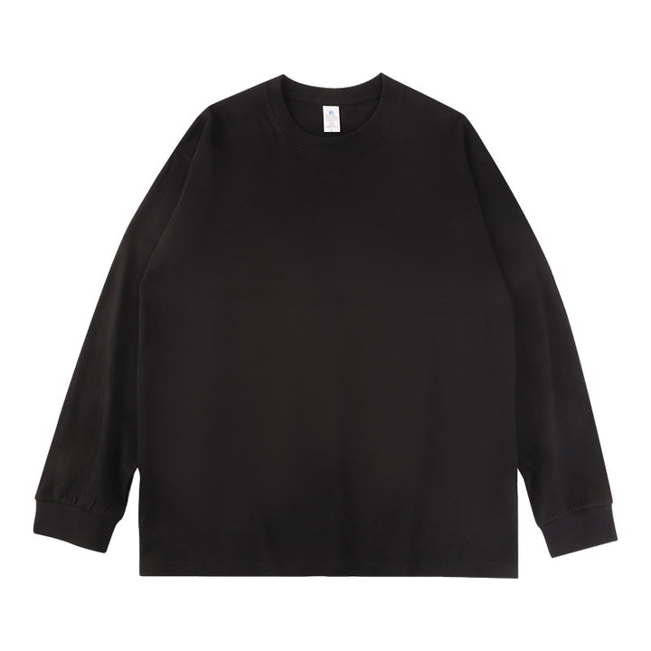 Unisex Oversize-Langarm-Sweatshirt mit Rundhalsausschnitt und gerippten Bündchen Drune