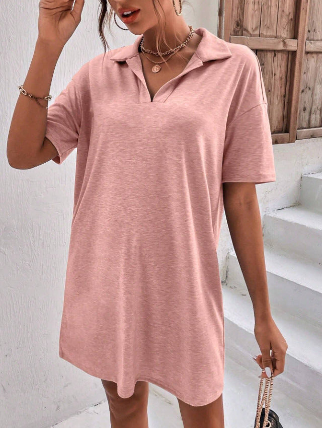 Damen Polo-Shirt Kleid Drune