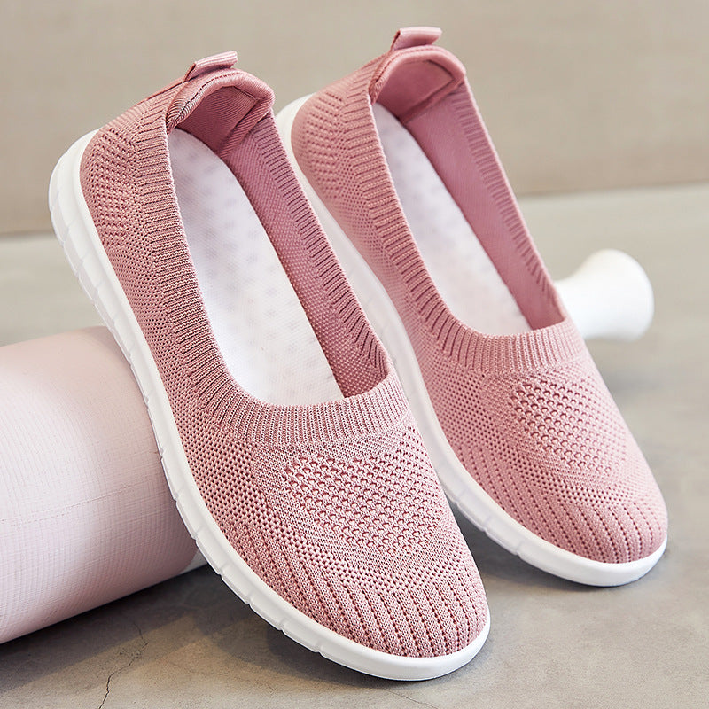 Damen Bequeme Slip-On Sneakers aus atmungsaktivem Material Drune