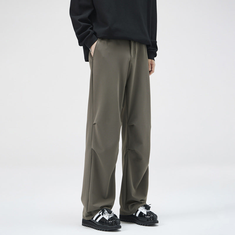 Herren Relaxed-Fit Technikhose mit geradem Bein, elastischem Bund und technischen Details Drune