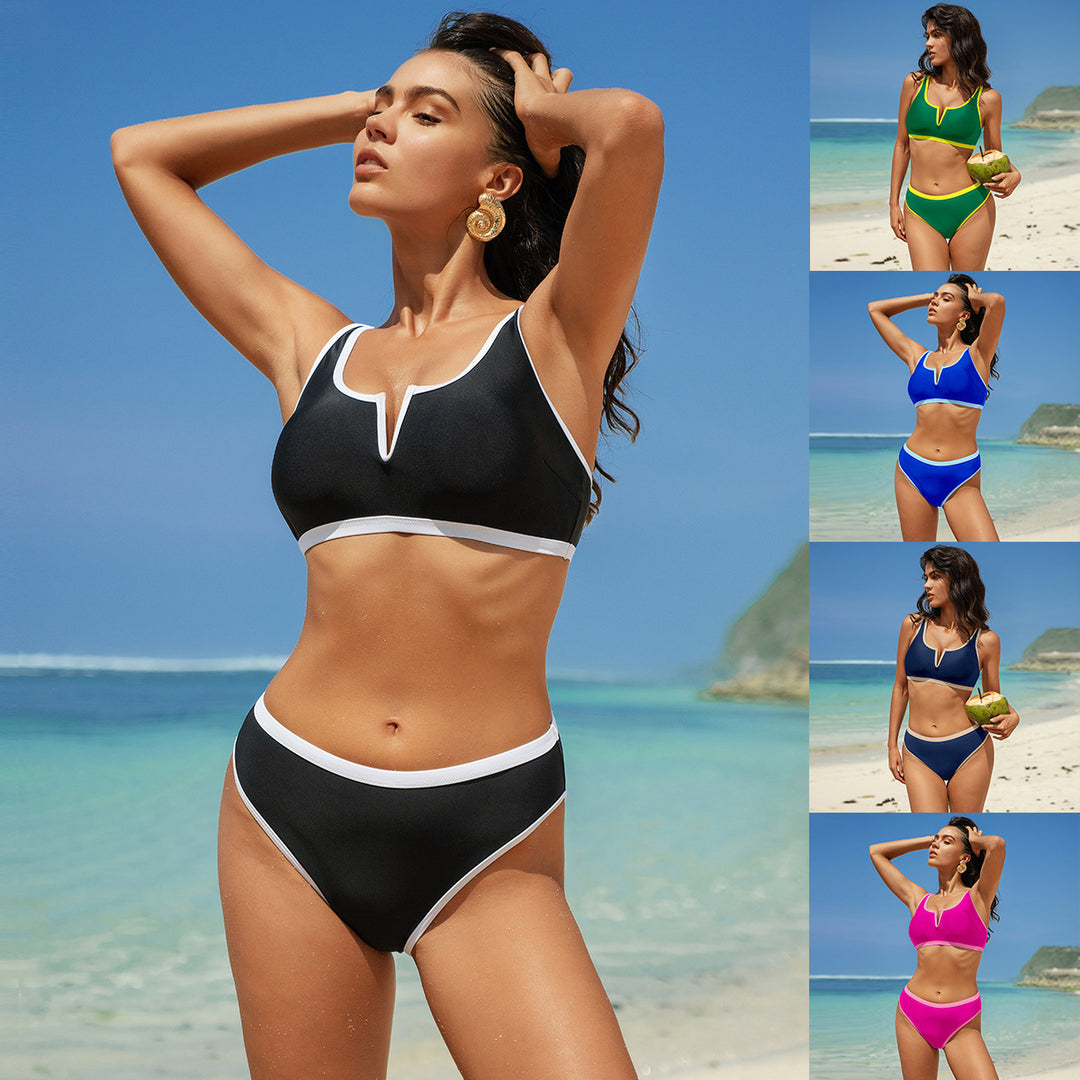 Damen Sportlicher Bikini Drune