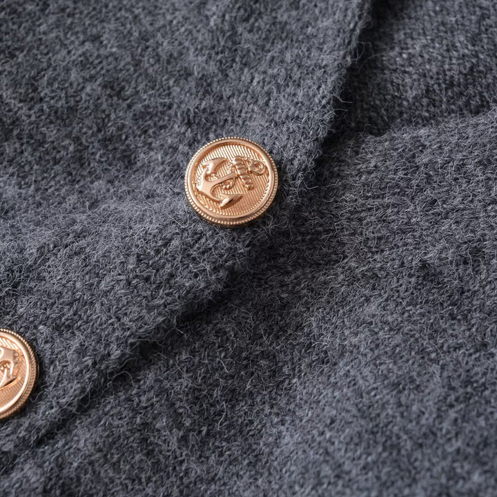 Damen lässige Strickjacke mit tiefem V-Ausschnitt und großen Taschen Drune