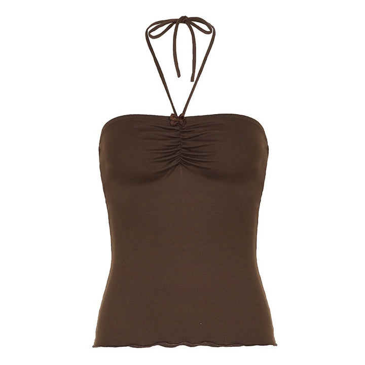 Damen Bandeau-Top mit raffinierten Raffungselementen und verstellbaren Trägern Drune