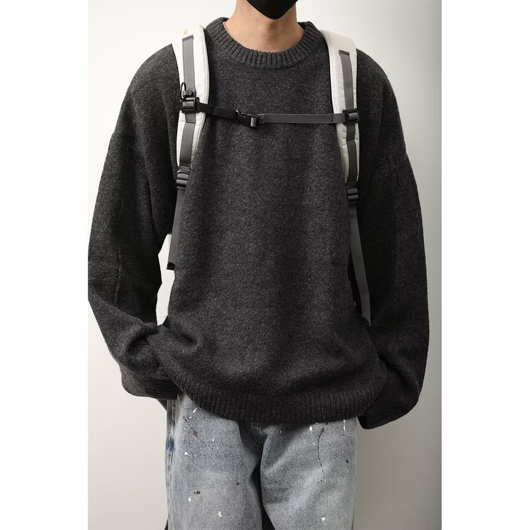 Herren Lockerer Strickpullover Drune