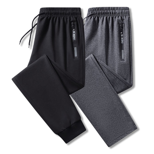 Herren Performance-Trainingshose aus Quick‑Dry‑Mikrofaser mit elastischem Tunnelzugbund und verdeckten Reißverschlusstaschen Drune