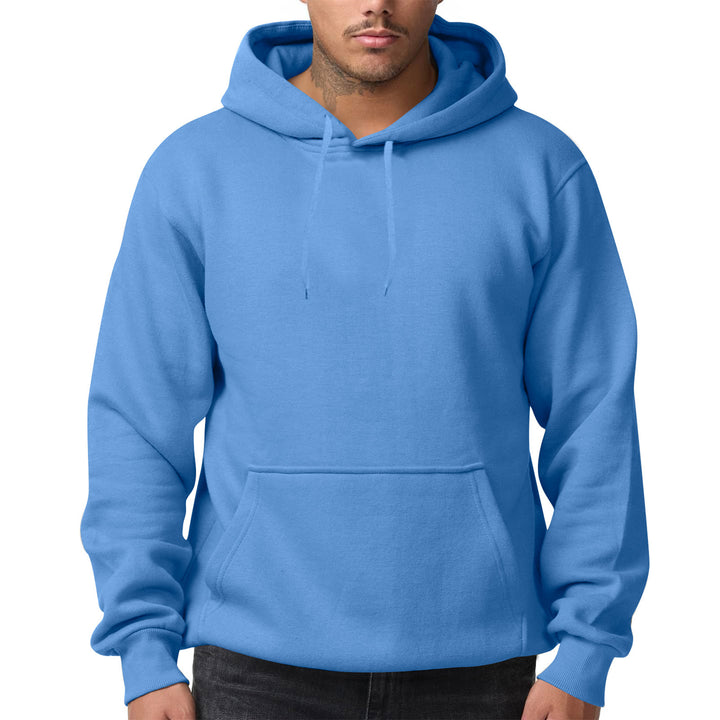 Herren nan Premium-Kapuzenpullover mit Kängurutasche, innen angerautem Fleece, verstärkter Nackennaht und geripptem Saum Drune