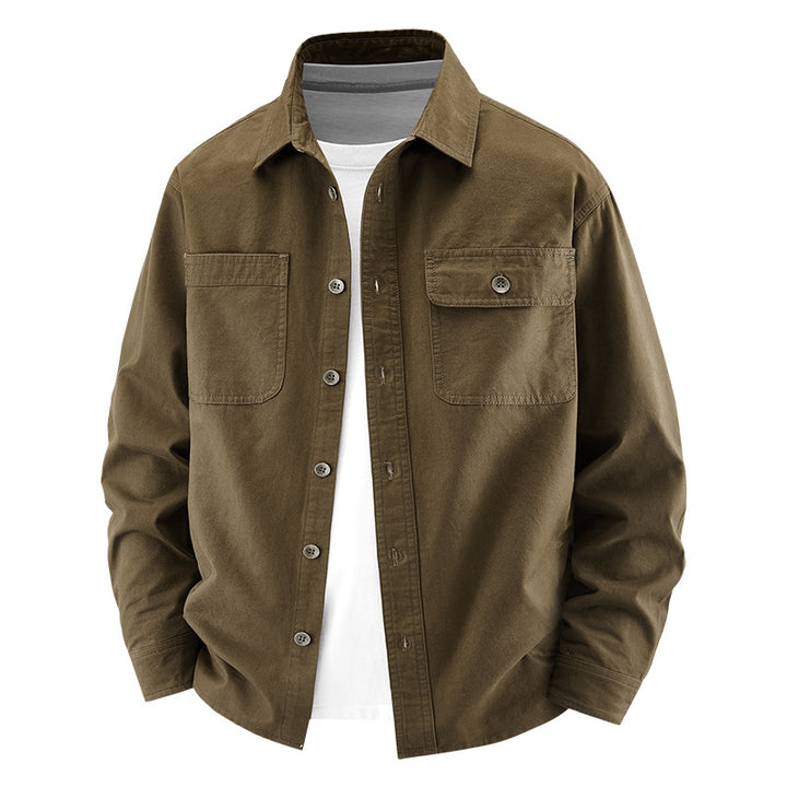 Herren Lässige Utility-Hemdjacke Drune