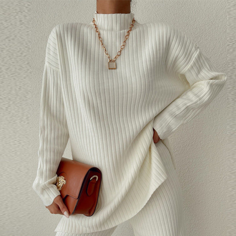 Damen Pullover im modernen Rippen-Design mit lässigem Schnitt Drune
