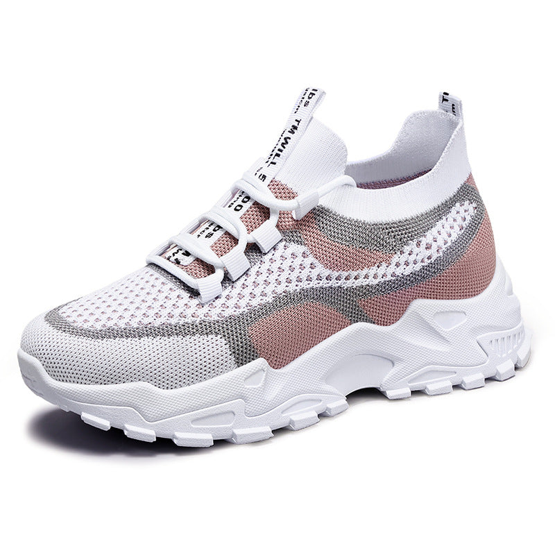 Herren nan gestrickter Sockensneaker mit elastischem Schlupfdesign und profiliertem Trail-Plateau Drune