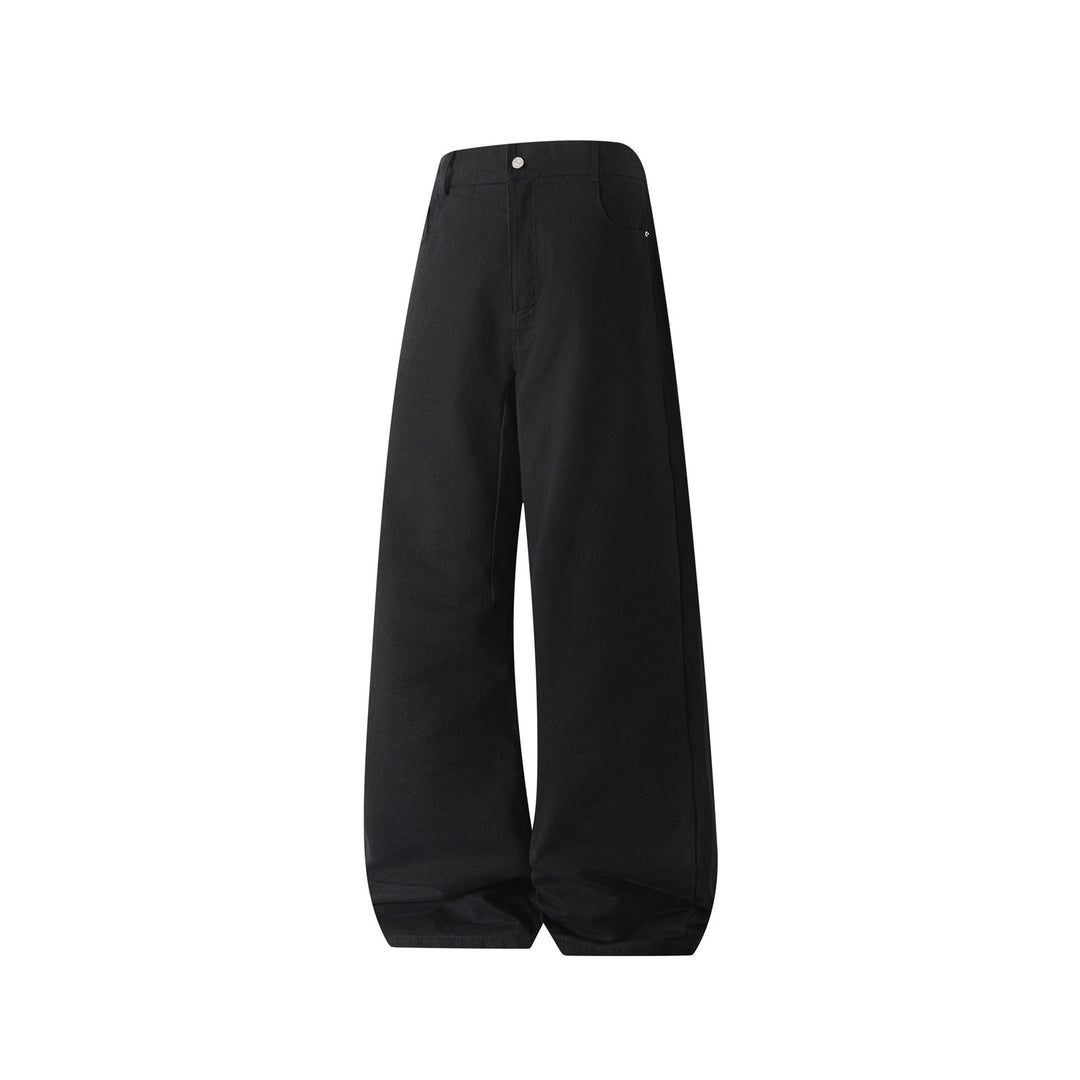 Damen Weitgeschnittene Hochtaillierte Stoffhose Drune