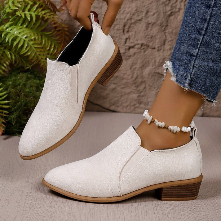 Damen Bequeme Wildleder Slipper Drune