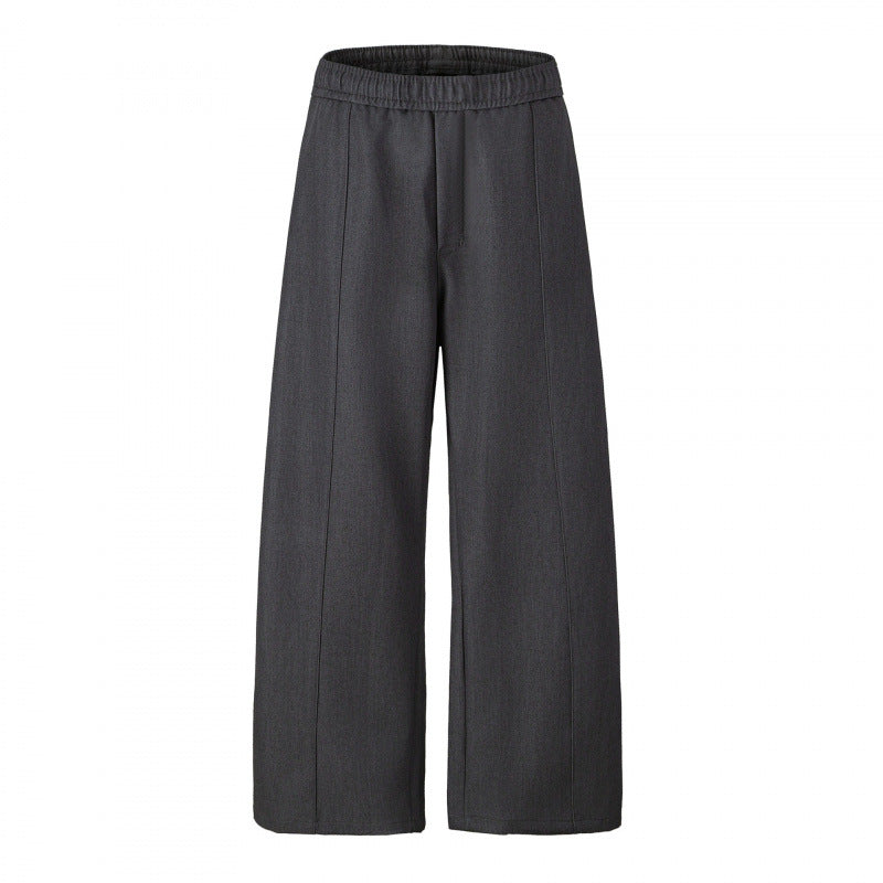 Damen Elegante Culotte-Hose mit weitem Bein, Bügelfalte und elastischem Komfortbund Drune