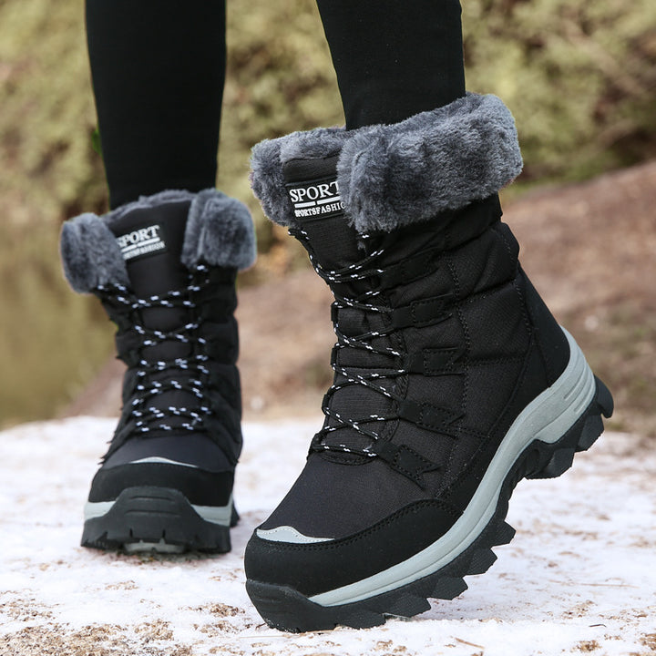 Damen Isolierte Winterstiefel mit rutschfester Sohlenkonstruktion und kuscheligem Innenfutter Drune