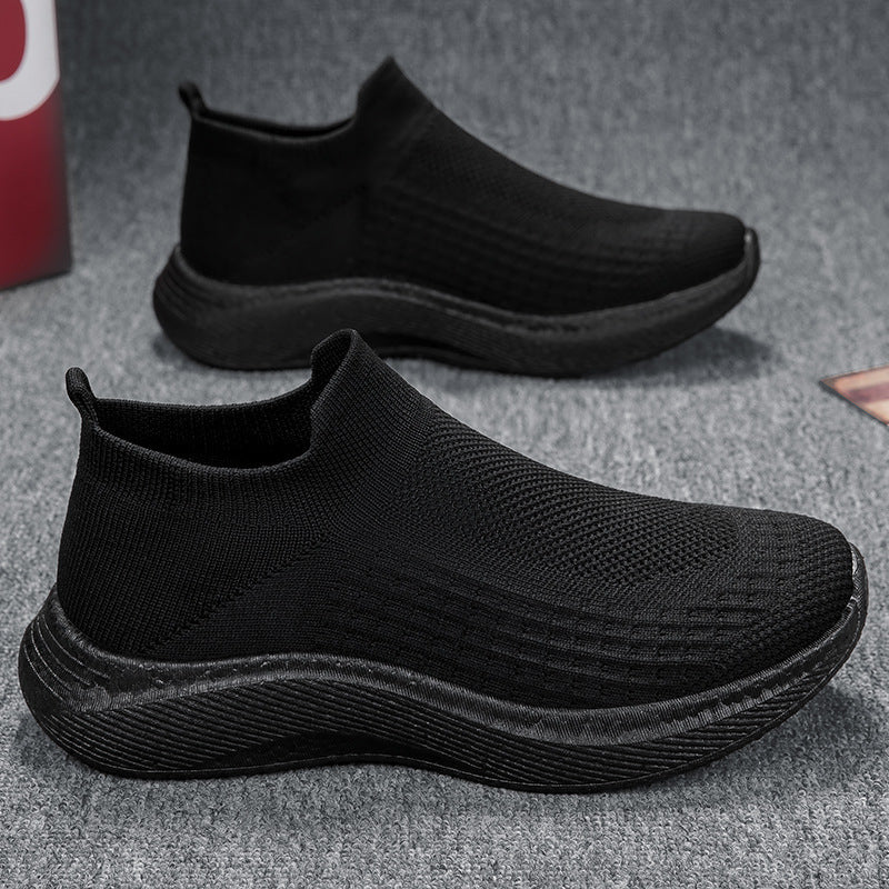 Herren nan nahtloser Strick-Schlupfschuh mit ergonomischer Zwischensohle und Fersenlasche Drune