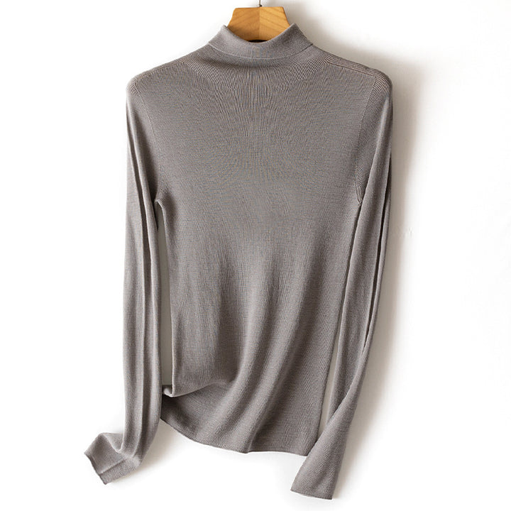 Damen Leichter Feinstrick-Rollkragenpullover mit fließender Passform Drune