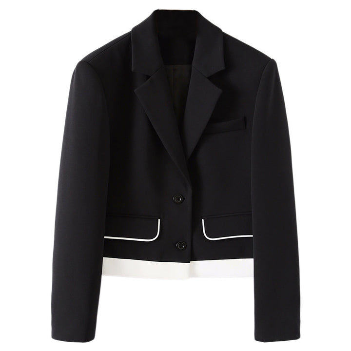 Damen Modischer Blazer mit strukturierter Oberfläche Drune