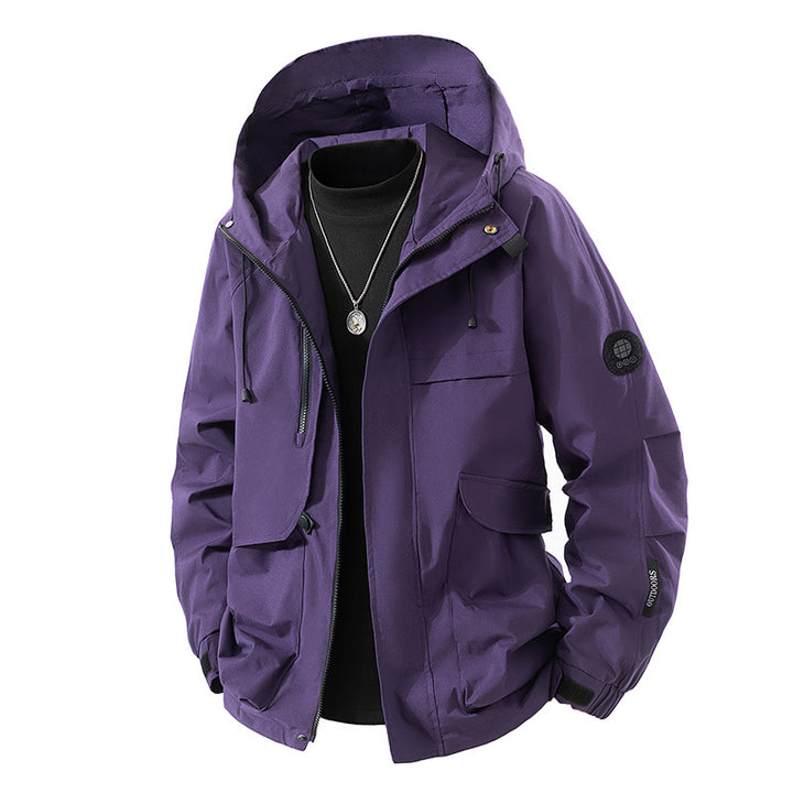 Herren Hochwertige Funktionsjacke mit Kapuze Drune