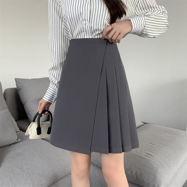 Damen Plissierter Minirock mit hoher Taille Drune