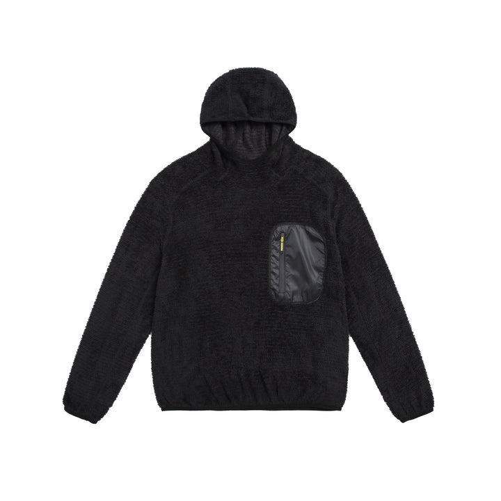Unisex kuscheliger Kapuzen-Fleecepullover mit Brust-Reißverschlusstasche und elastischem Saum Drune