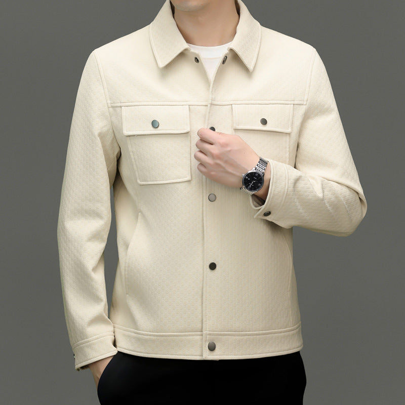 Herren Freizeitjacke mit strukturiertem Design und praktischen Taschen Drune