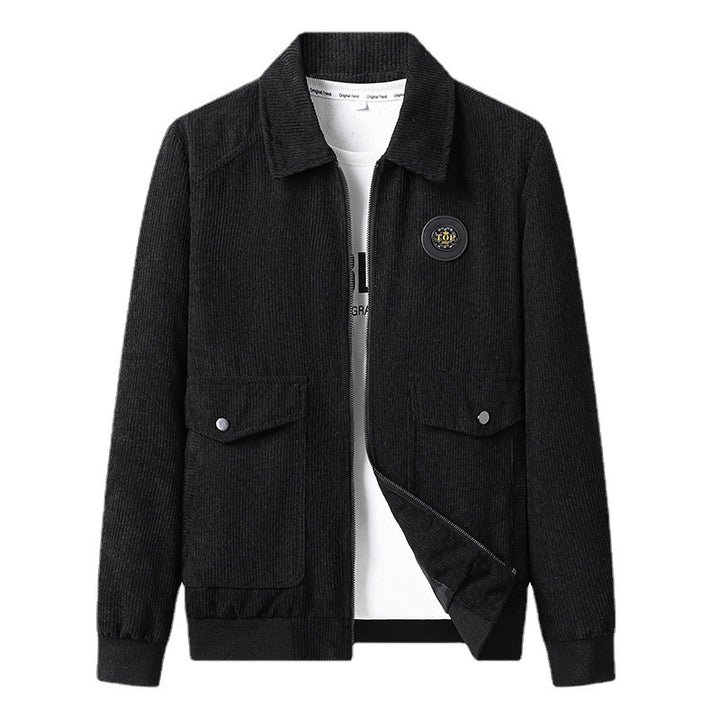 Herren Modische Jacke mit strukturiertem Stoff Drune