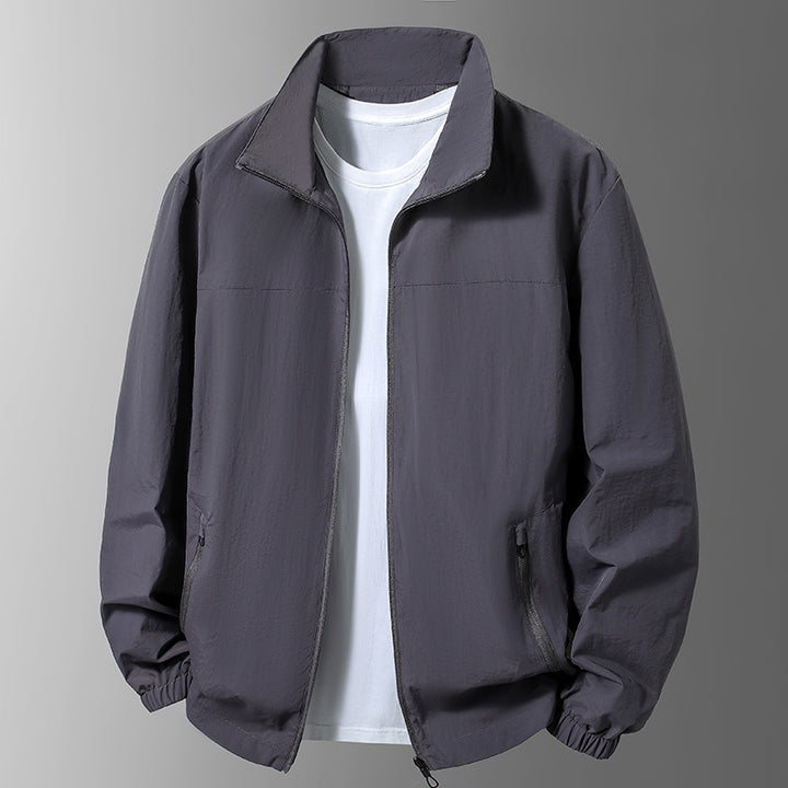 Herren Leichte Übergangsjacke mit hohem Kragen und praktischen Taschen Drune