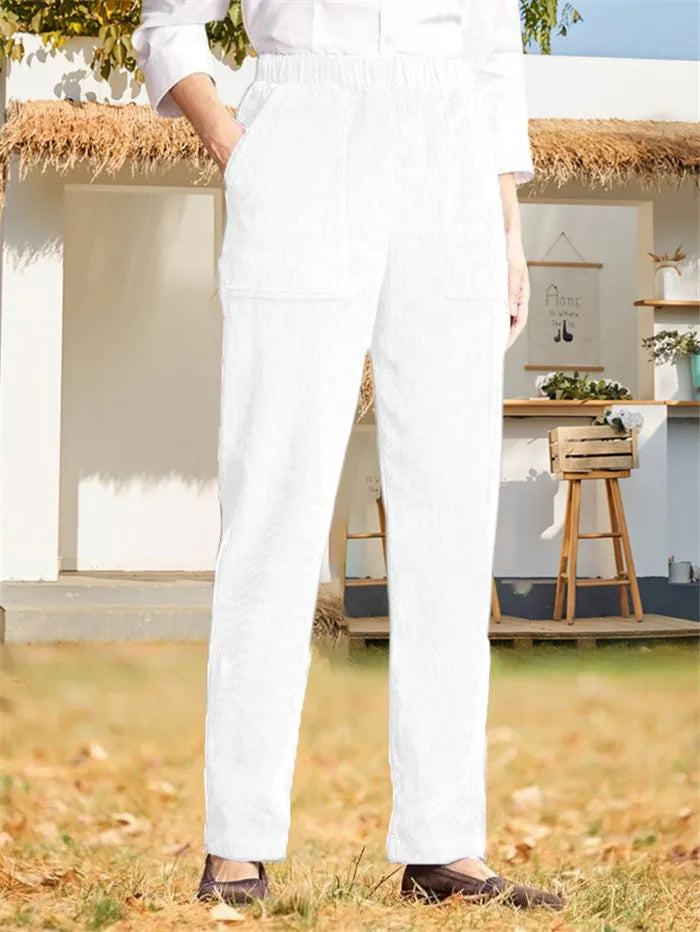 Drune | Unifarbene Cordhose für Damen